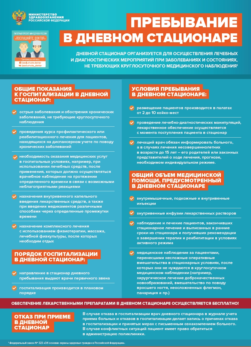 Пребывание в дневном стационаре